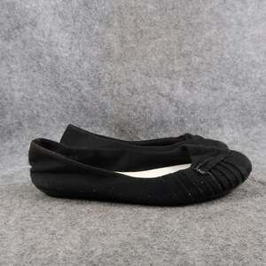 American Eagle Shoes Womens 6.5 Ballet Flats Slip On Casual Fabric Black